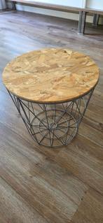 Bijtafel, Huis en Inrichting, Tafels | Bijzettafels, Ophalen, Minder dan 55 cm, Rond, Zo goed als nieuw