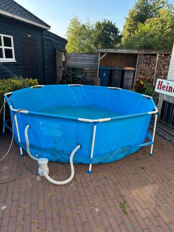 25€!!! Zwembad rond 300cm en 75 cm hoog inclusief toebehoren beschikbaar voor biedingen