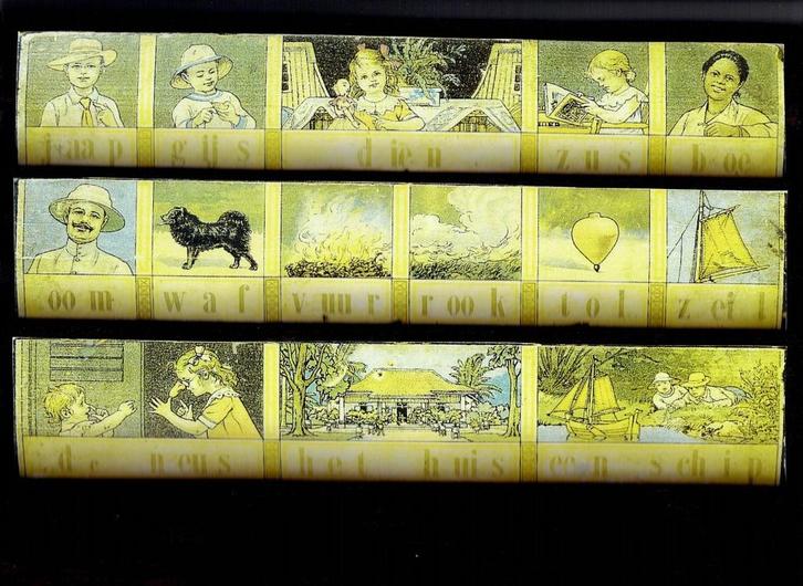 Indisch leesplankje, Antiek en Kunst, Antiek | Schoolplaten, Overige thema's, Ophalen of Verzenden