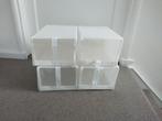 Schoenendoos SKUBB wit van Ikea 4 stuks, Ophalen, Gebruikt, Minder dan 50 cm, Minder dan 50 cm