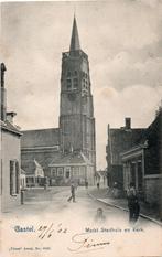 Gastel, Markt, Stadhuis en Kerk. 3502, Verzamelen, Ansichtkaarten | Nederland, Verzenden, Voor 1920, Gelopen, Noord-Brabant