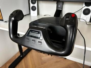 Logitech Flight Yoke + gashendels beschikbaar voor biedingen