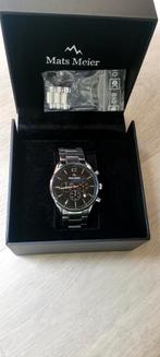 Mats Meier herenhorloge, Ophalen of Verzenden, Zo goed als nieuw, Staal, Overige merken
