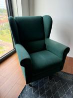 Groene fauteuil, Huis en Inrichting, Fauteuils, Ophalen, Gebruikt, 75 tot 100 cm, 75 tot 100 cm