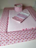 Leuke babyset, boxkleed, mandje en laken, Ophalen of Verzenden, Nieuw, Rechthoekig, Boxkleed