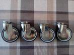 4x Wielen / Zwenkwielen - 12 cm hoog, Ophalen of Verzenden, Gebruikt