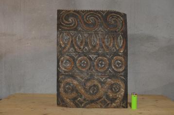 tribale kunst 2 houten panelen  antiek houtsnijwerk beschikbaar voor biedingen
