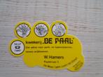 sticker Kwekerij DE PAAL in De Moer, Ophalen of Verzenden, Zo goed als nieuw, Bedrijf of Vereniging