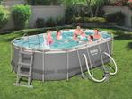 Bestway ovaal zwembad 427x250, Tuin en Terras, Ophalen, Gebruikt, 200 tot 300 cm, 80 tot 120 cm