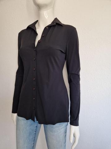 Jane Lushka blouse. Maat 38, Zwart/travelstof. beschikbaar voor biedingen