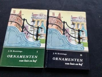 Ornamenten dl 1+2 van huis en hof. Kruizinga van Dishoeck  beschikbaar voor biedingen