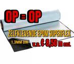 EPDM 1,3mm dik | Zelfklevend 1.50m Breed € 8,50m excl., Ophalen, Overige materialen, Zwart, Nieuw