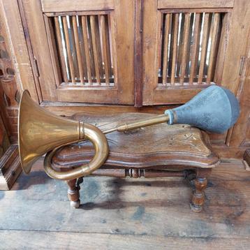 Vintage originele autoclaxon koper met prachtig  geluid!! beschikbaar voor biedingen