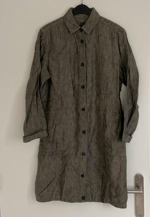 Sandwich blouse tuniek maat M linnen taupe grijs bruin, Kleding | Dames, Blouses en Tunieken, Zo goed als nieuw, Maat 38/40 (M)