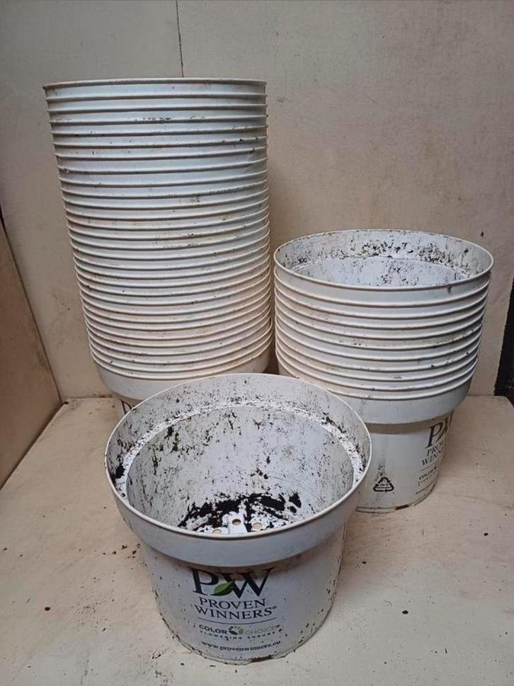 Kweekpotten plantenpotten bloempotten 10 liter, Tuin en Terras, Bloempotten, Gebruikt, Kunststof, Minder dan 40 cm, Minder dan 25 cm