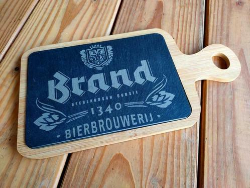 Leisteen snijplank met Brand logo, Verzamelen, Biermerken, Zo goed als nieuw, Overige typen, Brand, Ophalen of Verzenden