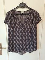 Leuke blouse met giraffenprint - H&M Maat 36, H&M, Zwart, Ophalen of Verzenden, Zo goed als nieuw