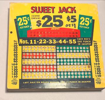 Antiek Gokboek "Sweet Jack" Compleet beschikbaar voor biedingen