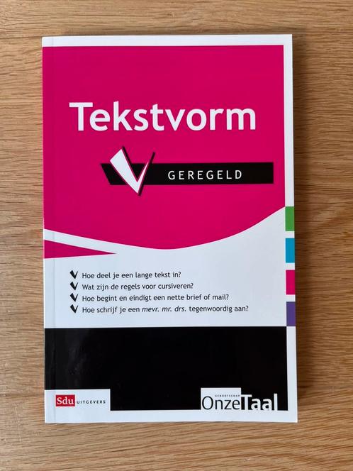 Tekstvorm geregeld, Boeken, Overige Boeken, Zo goed als nieuw, Ophalen of Verzenden