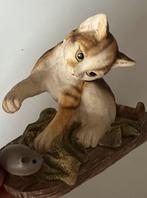Kat Josje met muis beeldje Francien, Ophalen of Verzenden, Zo goed als nieuw, Dier