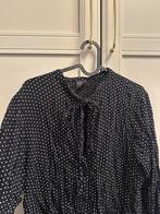 Zwart wit topje blouse Zara M met strik knoop detail, Maat 38/40 (M), Nieuw, Ophalen of Verzenden, Zara