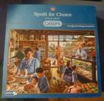 Gibson puzzel 1000 stukjes. Spoilt for Choice., Ophalen of Verzenden, 500 t/m 1500 stukjes, Gebruikt, Legpuzzel