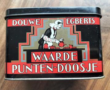 Douwe Egberts Waarde Punten-Doosje (vintage, blik) beschikbaar voor biedingen