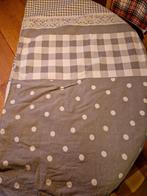 DEKBEDOVERTREK EENPERSOONS 😴😴 GRIJS GEBLOKT DOTS, Ophalen of Verzenden, Eenpersoons, Grijs, Dekbedovertrek