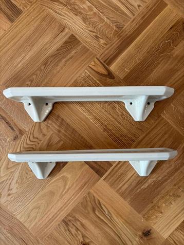 Set van 2 vintage Franse keramische wandplanken 59,5 x 15 cm beschikbaar voor biedingen