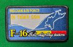 BAF F16 demopatch 31 tiger sqn, Ophalen of Verzenden, Zo goed als nieuw, Patch, Badge of Embleem