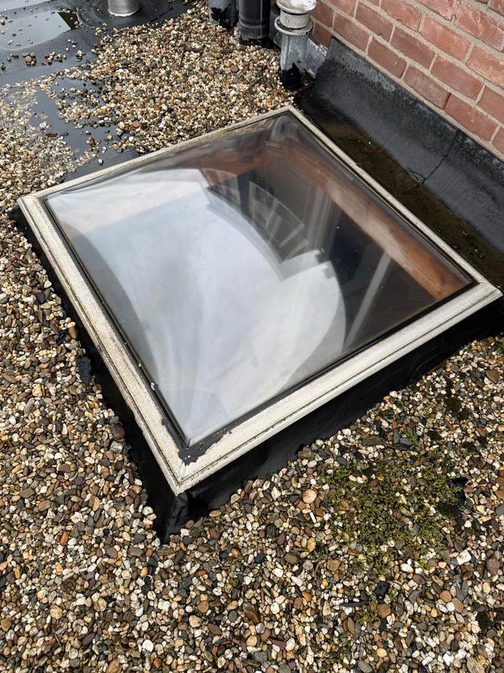 Gebruikte Lichtkoepel - 1m x 1m, Doe-het-zelf en Verbouw, Glas en Ramen, Gebruikt, Overige typen, 80 tot 120 cm, Ophalen