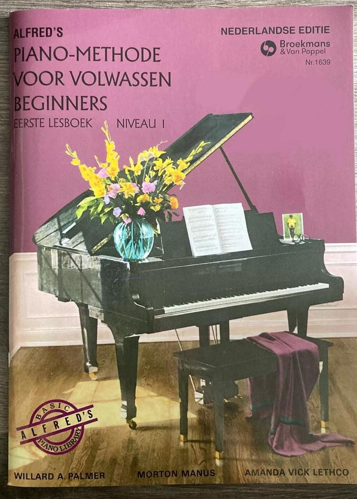 Alfred’s Piano Volwassen Beginners 1 + Audio - W A Palmer, Muziek en Instrumenten, Bladmuziek, Zo goed als nieuw, Ophalen of Verzenden