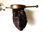 Collectezak leder messing en koper van ca. 1930, Antiek en Kunst, Antiek | Religie, Ophalen of Verzenden