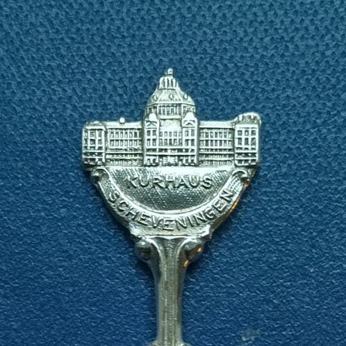 verzilverd lepeltje Kurhaus Scheveningen (H. v.d. M), Antiek en Kunst, Antiek | Bestek, Ophalen of Verzenden