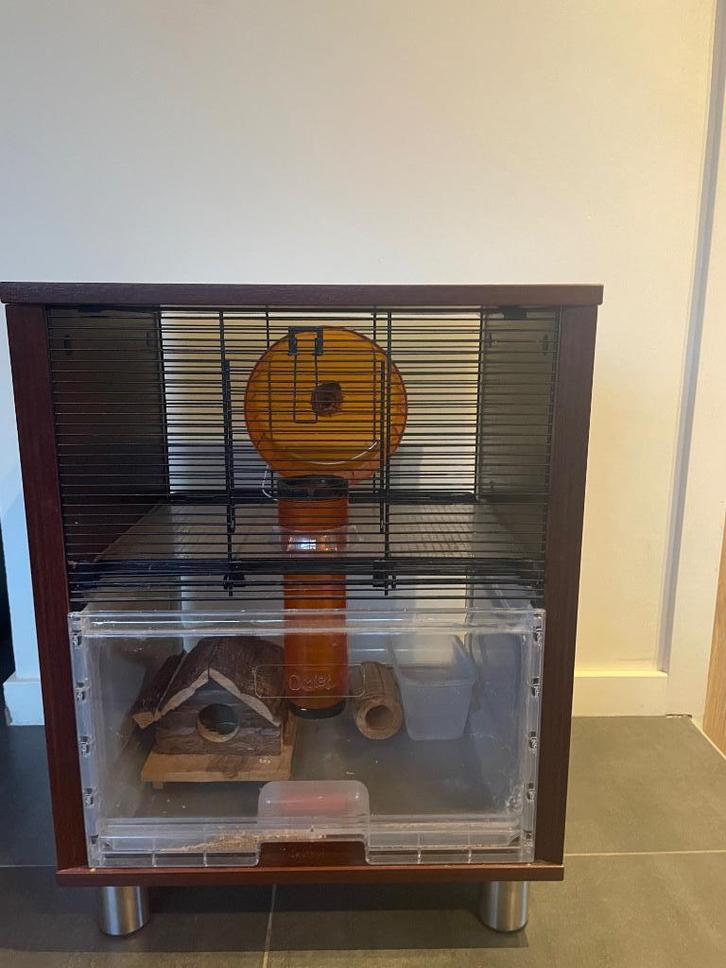 Hamsterkooi Omlet, Dieren en Toebehoren, Knaagdieren en Konijnen | Hokken en Kooien, Zo goed als nieuw, Kooi, 60 tot 90 cm, Minder dan 75 cm