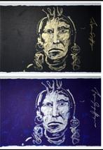 Espen Greger Hagen - Chief zeefdruk 2x, Antiek en Kunst, Kunst | Litho's en Zeefdrukken, Ophalen of Verzenden