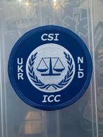 Embleem Patch CSI ICC oekraine, Verzamelen, Ophalen of Verzenden, Marechaussee, Nederland, Embleem of Badge