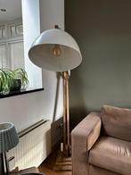 Vloerlamp hout en wit, Huis en Inrichting, Lampen | Vloerlampen, 150 tot 200 cm, Ophalen of Verzenden, Zo goed als nieuw