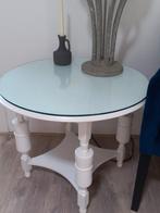 Te koop tafeltje met glasplaat, Antiek en Kunst, Antiek | Meubels | Tafels, Ophalen