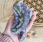 Amethist met Stalchtiet ogen, Ophalen of Verzenden, Mineraal