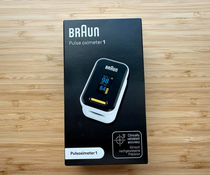 BRAUN Saturatiemeter - Vingersensor - Pulse Oxygen Meter, Sport en Fitness, Hartslagmeters, Nieuw, Overige merken, Ophalen of Verzenden