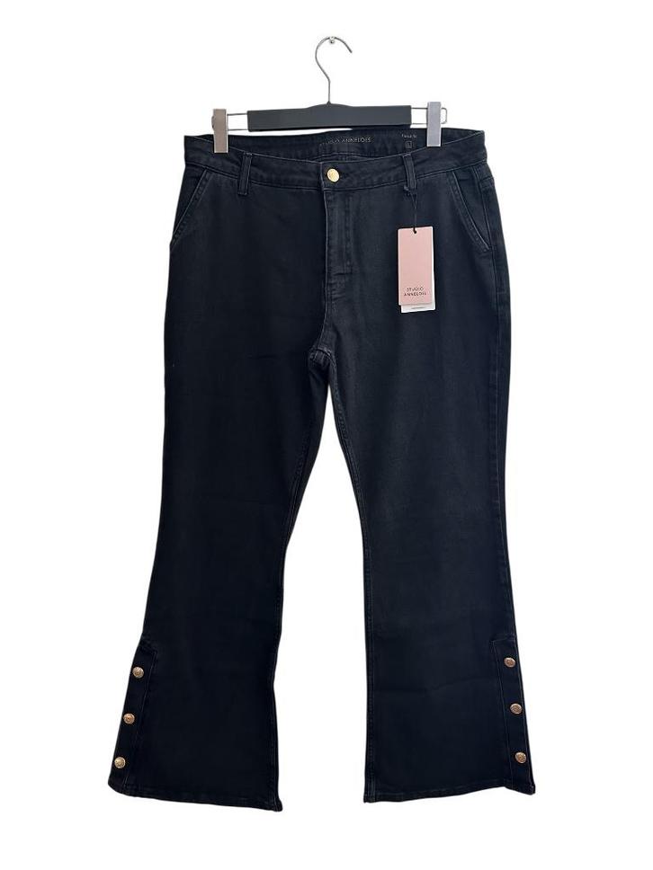 Studio Anneloes spijkerbroek NIEUW L, Kleding | Dames, Broeken en Pantalons, Nieuw, Maat 42/44 (L), Zwart, Lang, Ophalen of Verzenden