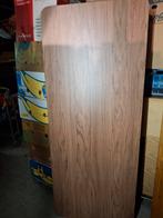 Klaptafel met houtlook blad, Ophalen, 50 tot 100 cm, Modern, Rechthoekig