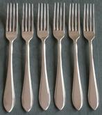 Nr K39A: VIER verzilverde Gero 100 puntfilet dinervorken, Antiek en Kunst, Antiek | Bestek, Ophalen of Verzenden