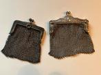 Twee antieke .800 zilveren maliënkolder beursjes, Antiek en Kunst, Antiek | Goud en Zilver, Ophalen of Verzenden, Zilver