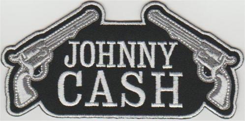 Johnny Cash stoffen opstrijk patch embleem #1, Verzamelen, Muziek, Artiesten en Beroemdheden, Nieuw, Kleding, Verzenden