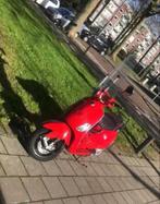 Vespa LX50 Blauw Kenteken - Custom Zadel, Alarm & Windscherm, Fietsen en Brommers, Scooters | Vespa, Ophalen, Gebruikt, Maximaal 45 km/u