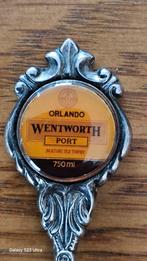 Unieke Silver plated lepel met Orlando Wentworth Port inleg, Antiek en Kunst, Antiek | Bestek, Ophalen of Verzenden