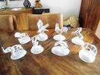 Puntgave glas/ kristal beeldjes, ook apart te koop, Antiek en Kunst, Antiek | Glas en Kristal, Ophalen