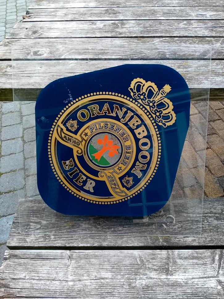 Mooi reclame bord van oranjeboom bier., Verzamelen, Merken en Reclamevoorwerpen, Zo goed als nieuw, Reclamebord, Ophalen